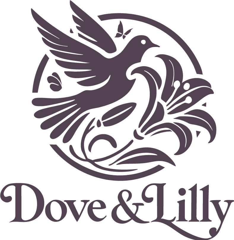 Purple Dove and Lilly Logo
