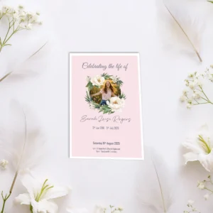 Pink Silk Order of Service