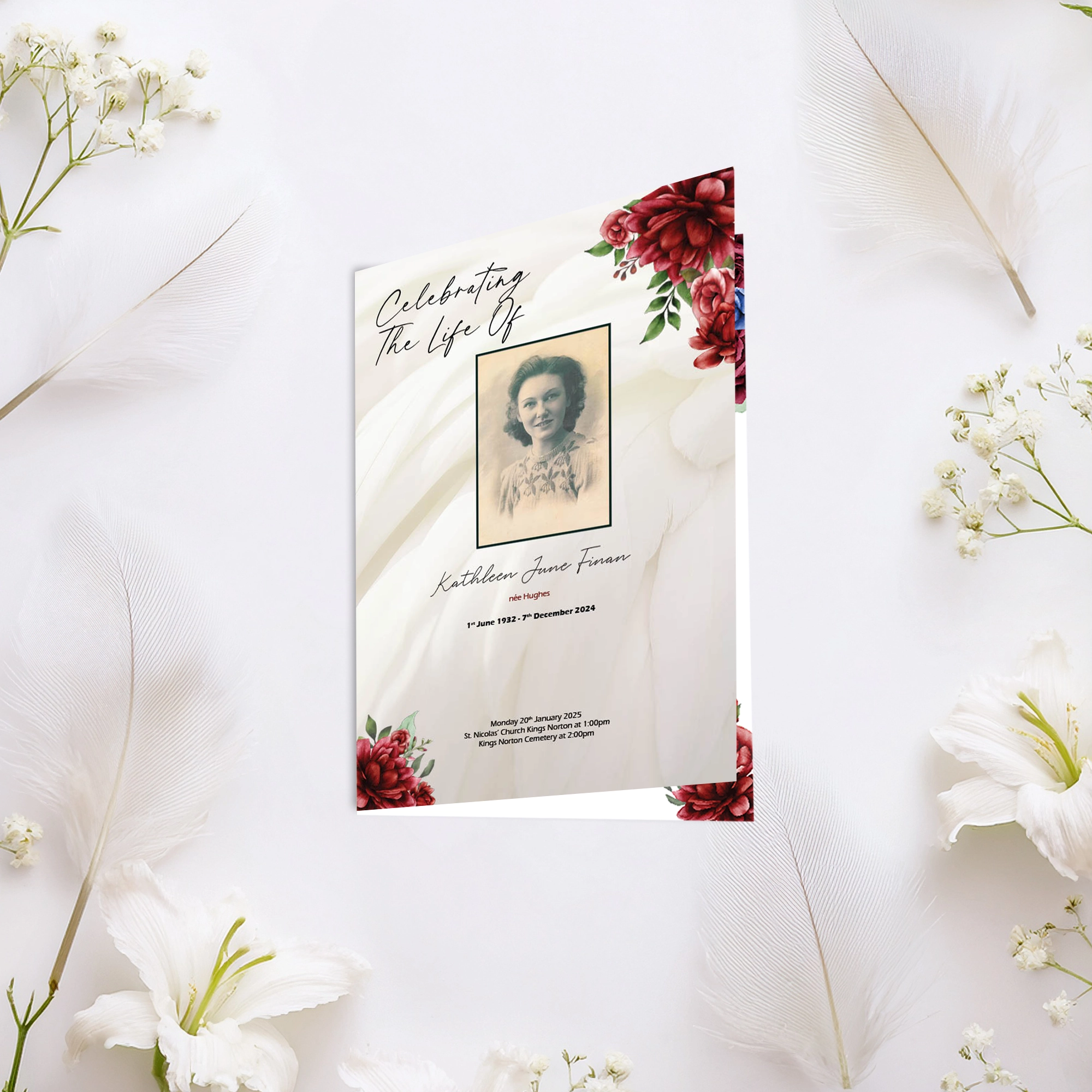 The Angels' Rose Order of Service